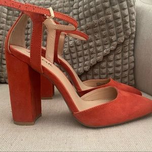 Burnt orange Just Fab Heels
